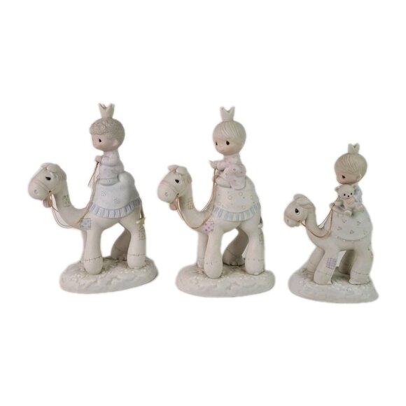 Precious Moments Nativity They Followed The Star 3 Wise Men On Camels E-5624